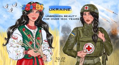 Ukrainian womens on artwork of Davy WAUTERS