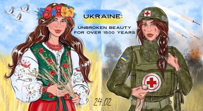 Ukrainian womens on artwork of Davy WAUTERS