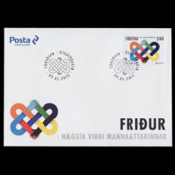 PEACE - The Highest Value of Humanity, EUROPA 2023, postmark of Faroe Islands