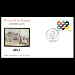 PEACE - The Highest Value of Humanity, EUROPA 2023, postmark of Monaco