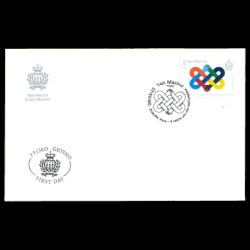 PEACE - The Highest Value of Humanity, EUROPA 2023, postmark of San Marino