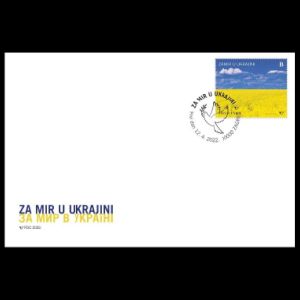 Support for Ukraine  FDC of Croatia 2022