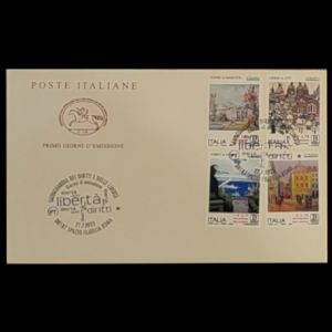 Support for Ukraine on FDC of Italy 2023