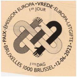 PEACE - The Highest Value of Humanity, EUROPA 2023, stamps of Belgium