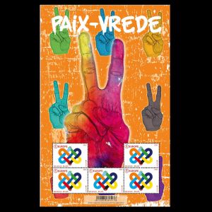 PEACE - The Highest Value of Humanity, EUROPA 2023, stamp of Belgium