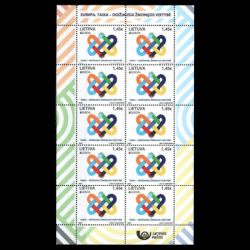 PEACE - The Highest Value of Humanity, EUROPA 2023, stamp of Lithuania