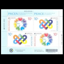 PEACE - The Highest Value of Humanity, EUROPA 2023, stamp of Moldova