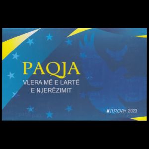 PEACE - The Highest Value of Humanity, EUROPA 2023, postmark of Albania