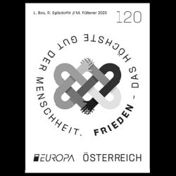 PEACE - The Highest Value of Humanity, EUROPA 2023, stamp of Austria