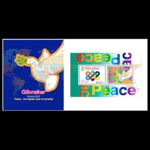 PEACE - The Highest Value of Humanity, EUROPA 2023, stamps of Gibraltar