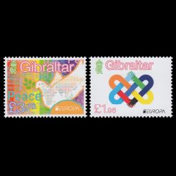 PEACE - The Highest Value of Humanity, EUROPA 2023, stamp of Gibraltar