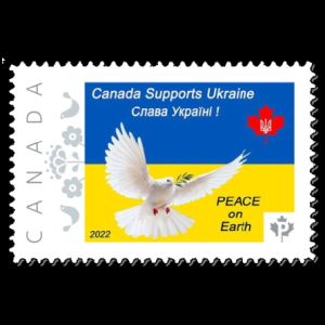 Support for Ukraine on stamps of Canda 2022