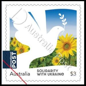 Solidarity with Ukraine self-adgesive stamp of Australia 2024