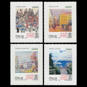 Support for Ukraine on stamps of Italy 2023